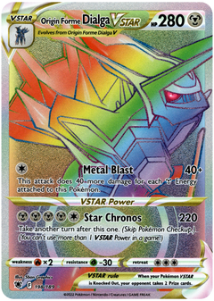 Origin Forme Dialga VSTAR Hyper Rare - 198/189 - Astral Radiance - Holo - Card Cavern