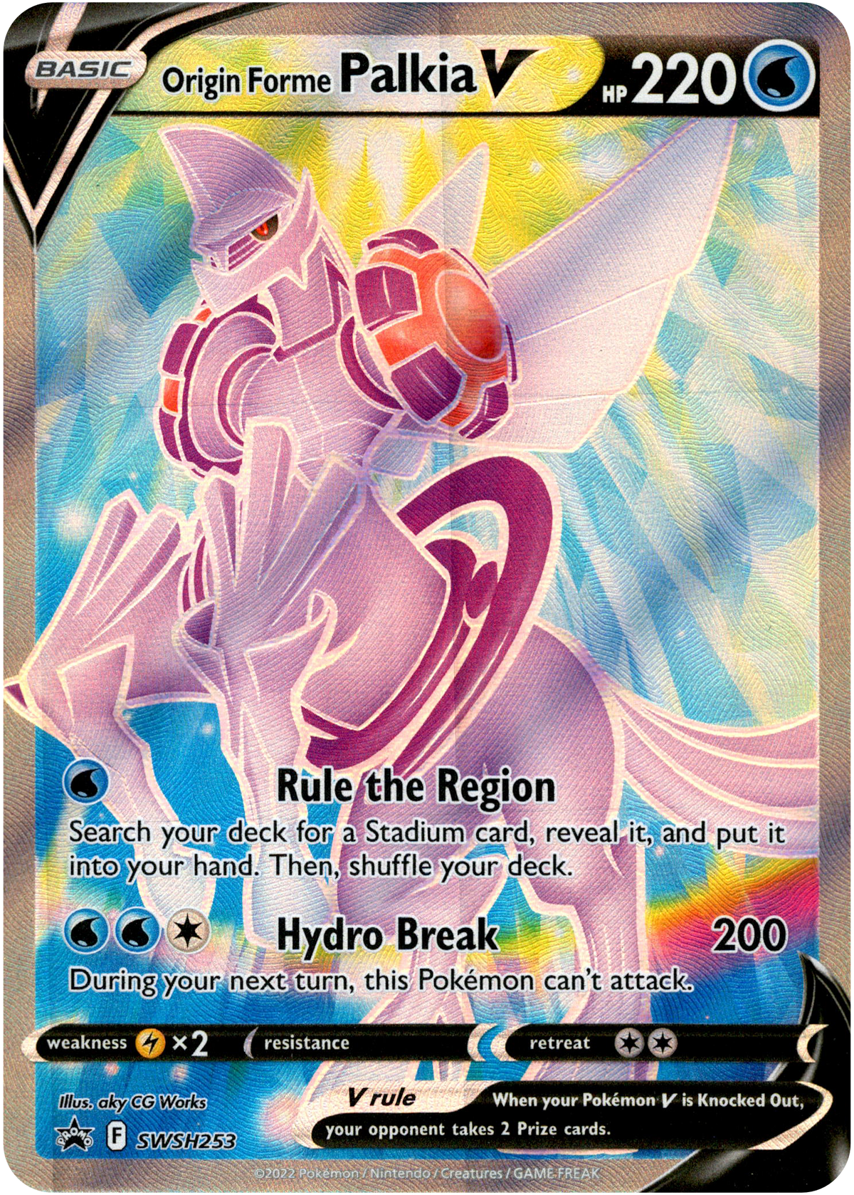 Origin Forme Palkia V - SWSH253 - Sword & Shield Promo - Card Cavern