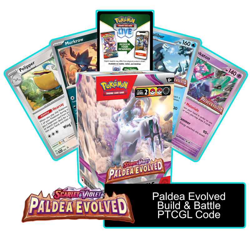 Paldea Evolved Build & Battle Box - 1 of 4 promos - PTCGL Code - Card Cavern