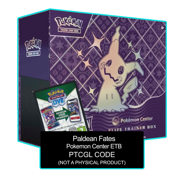 Paldean Fates Pokemon Center ETB - Sleeves and Deck Box - PTCGL