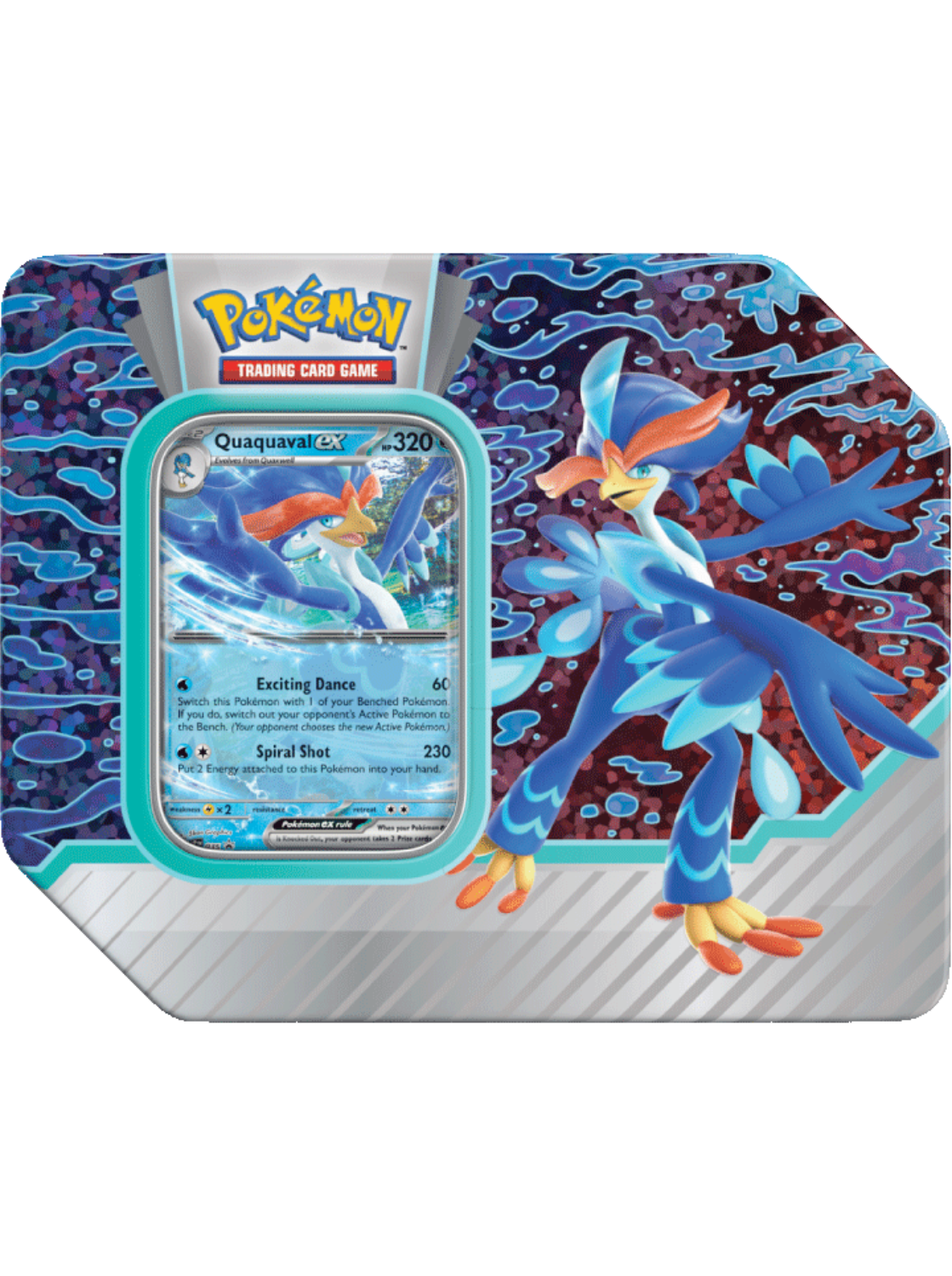 Pokemon: Paldea Partners Tin - Quaqaval ex - Card Cavern