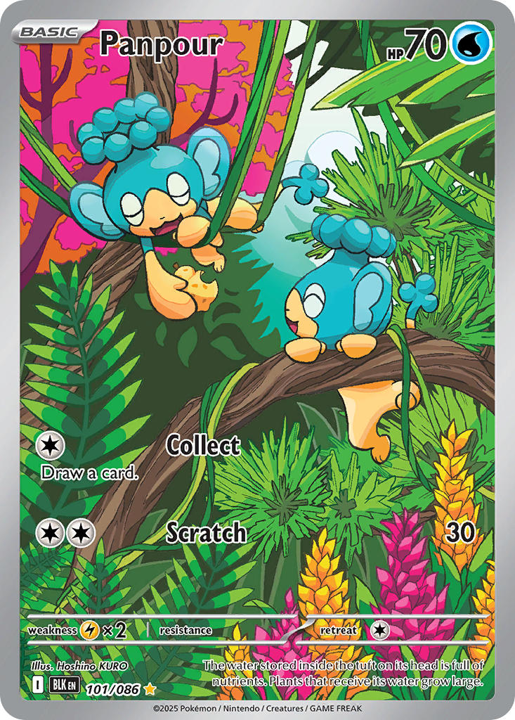 Panpour - 101/086 - Black Bolt - Holo - Card Cavern