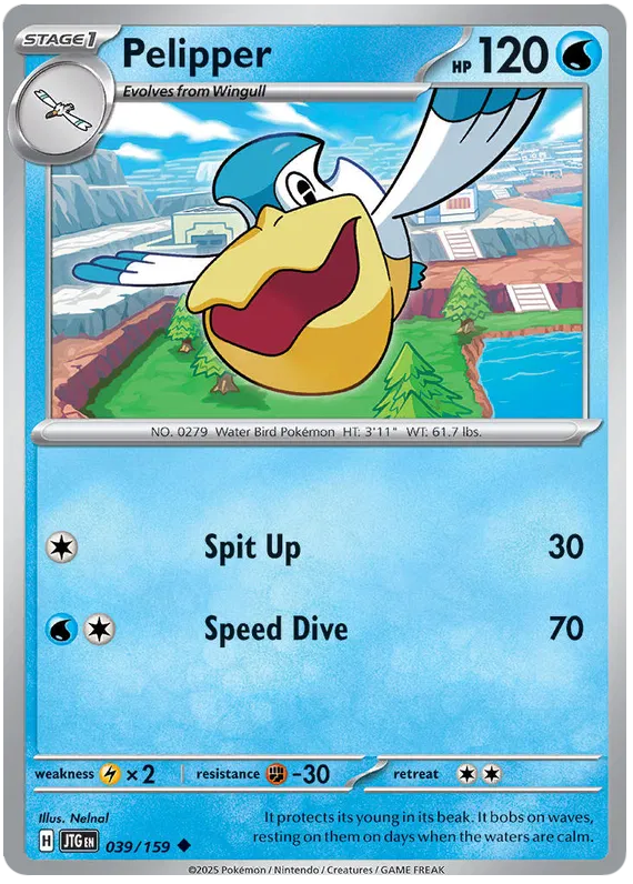 Pelipper - 039/159 - Journey Together - Card Cavern