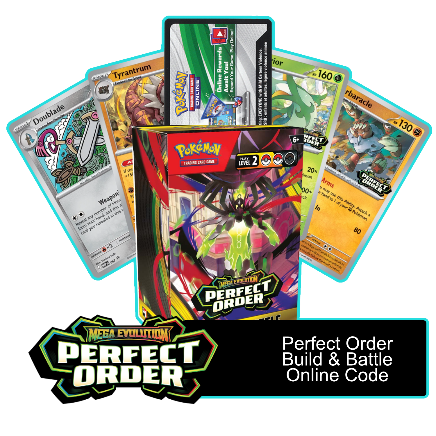 Perfect Order Build & Battle Box - 1 of 4 Promos - PTCGL Code - Card Cavern