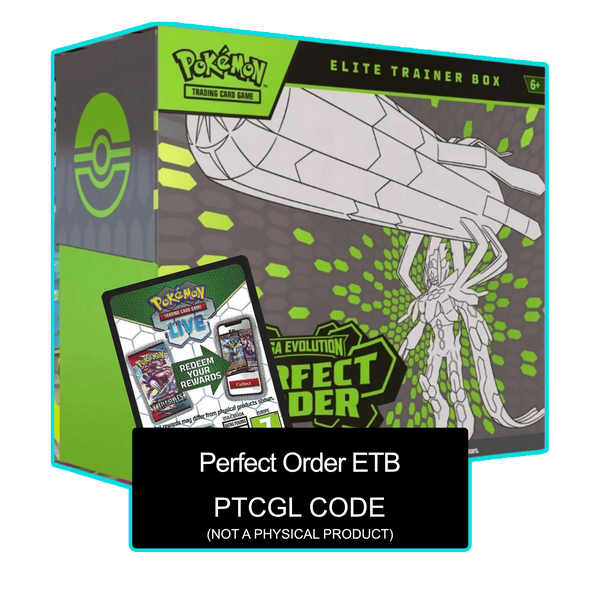 Perfect Order ETB PTCGL Code – Card Cavern Trading Cards, LLC