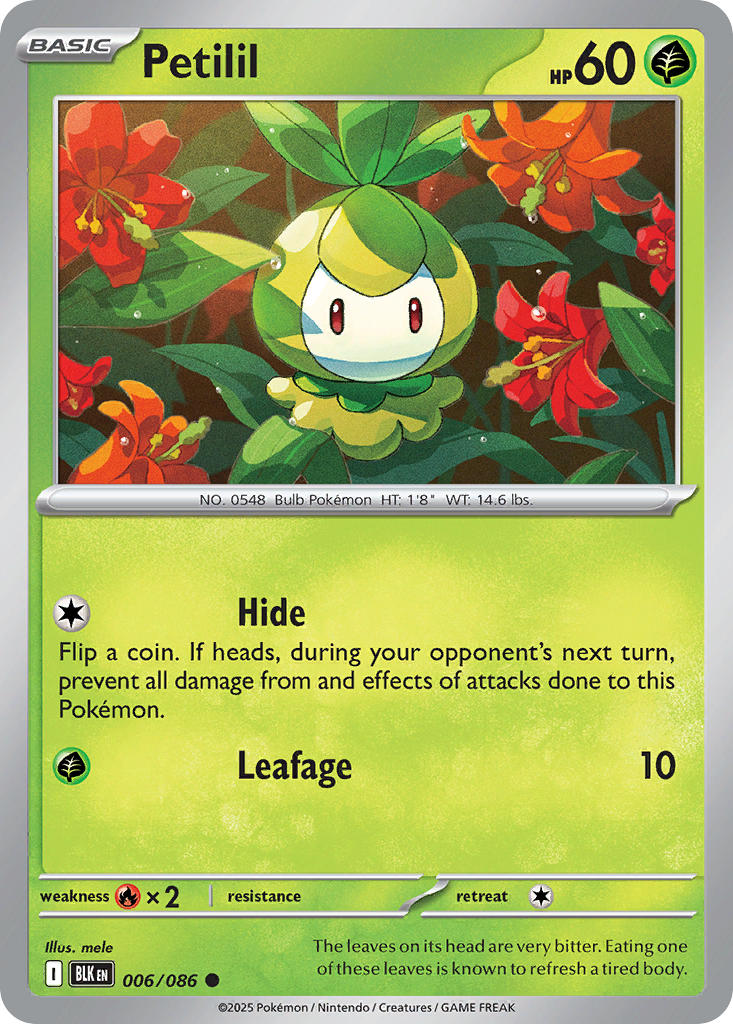 Petilil - 006/086 - Black Bolt - Card Cavern
