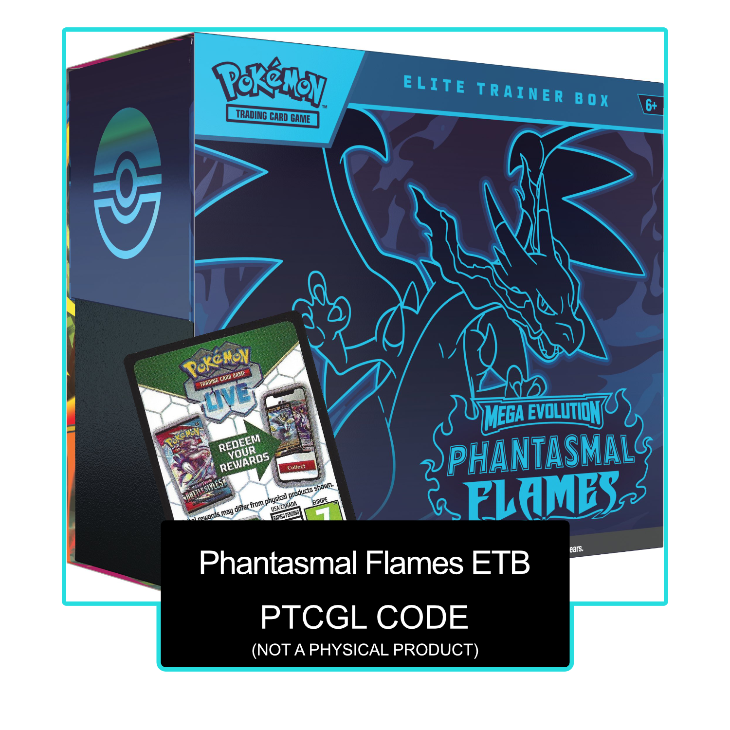 Phantasmal Flames ETB PTCGL Code - Card Cavern