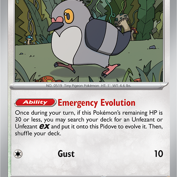 pidove pokemon card Pidove - 133/162