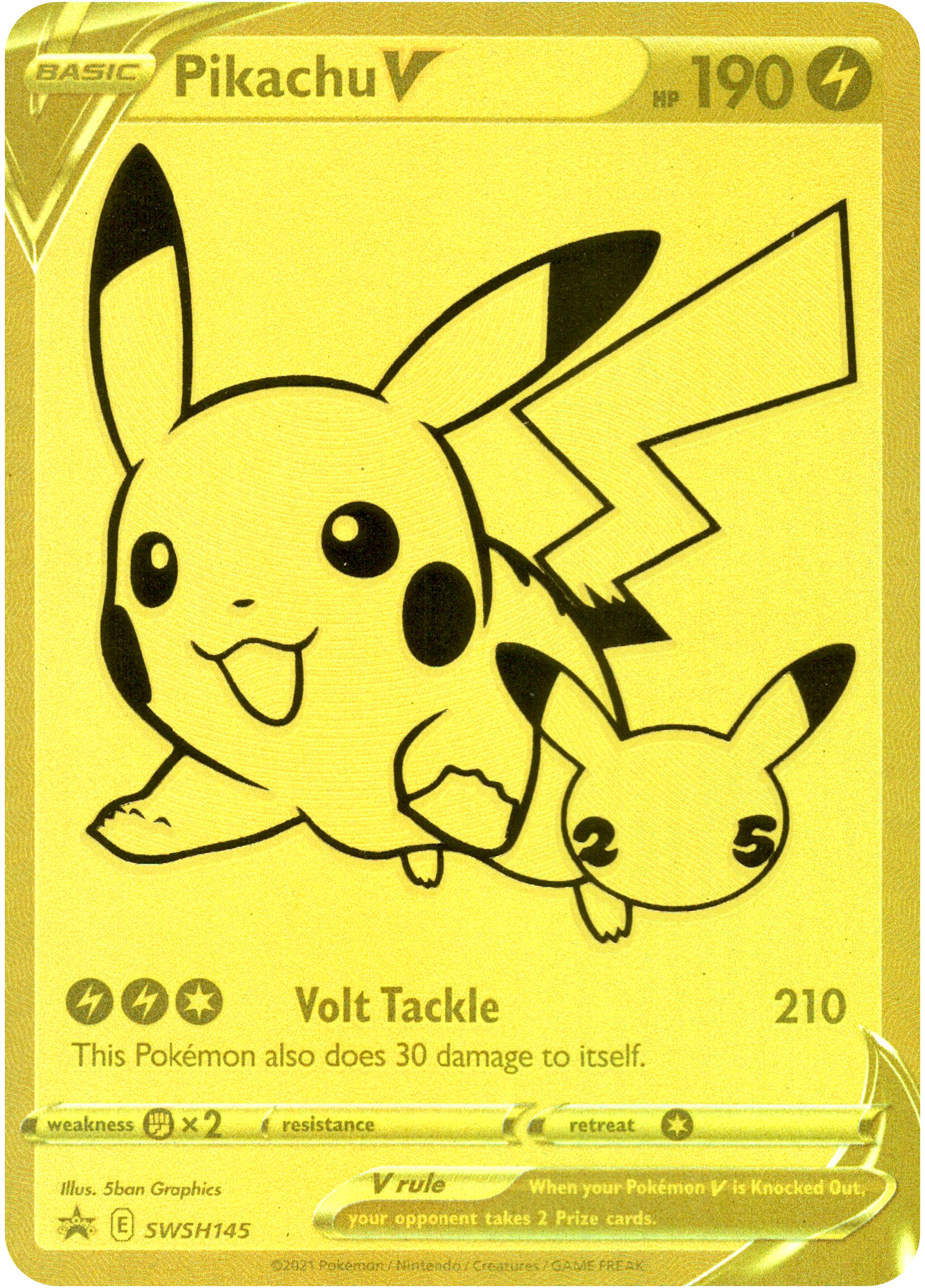Pikachu V - SWSH145 - Sword & Shield Promo - Card Cavern