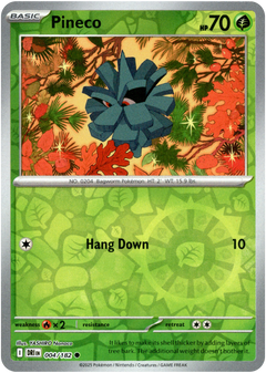 Pineco - 004/182 - Destined Rivals - Reverse Holo - Card Cavern