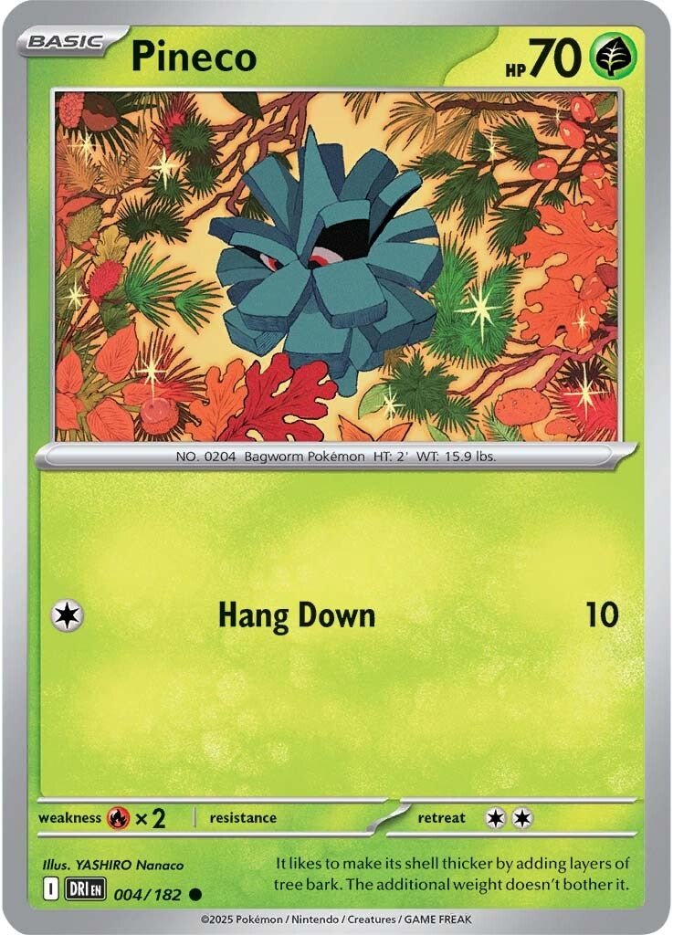 Pineco - 004/182 - Destined Rivals - Card Cavern