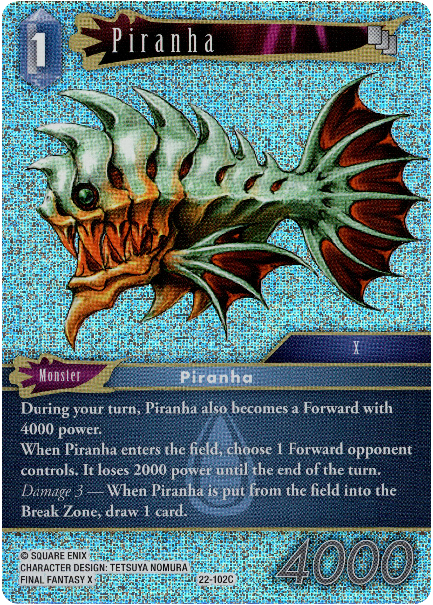 Piranha - 22-102C - Hidden Hope - Foil - Card Cavern