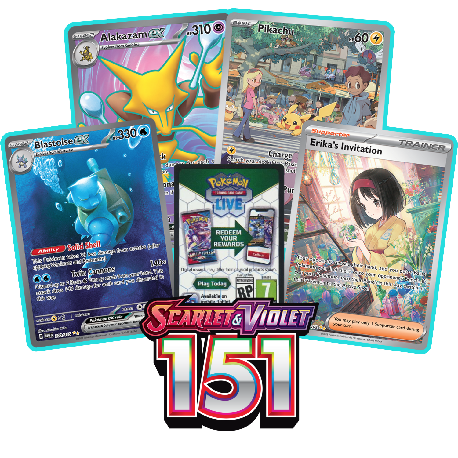 Scarlet & Violet—151 PTCGL Code - Card Cavern