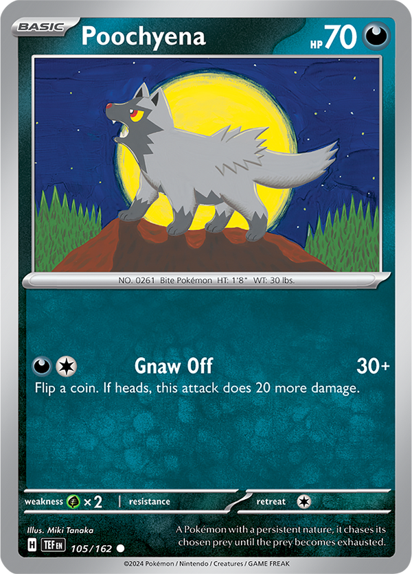 Poochyena - 105/162 - Temporal Forces - Card Cavern