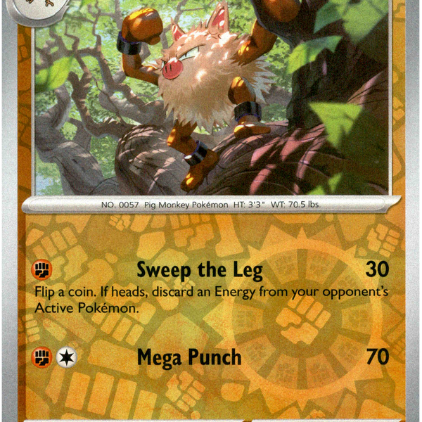 Primeape - 099/191 - Surging Sparks - Reverse Holo Card Cavern Trading Cards, LLC Primeape - 099/191 - Surging Sparks - Reverse Holo Card Cavern Trading Cards, LLC