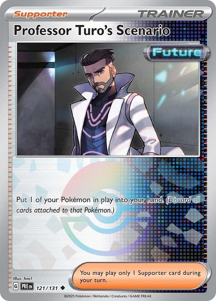 Professor Turo's Scenario (Poke Ball Pattern) - 121/131 - Prismatic Evolutions - Holo - Card Cavern