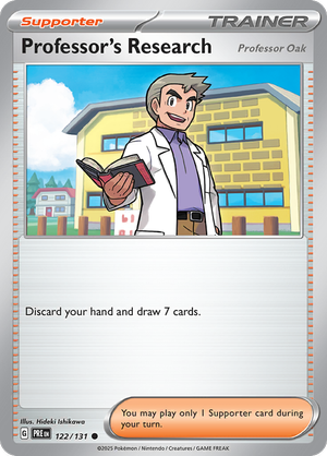 Professor's Research [Professor Oak] - 122/131 - Prismatic Evolutions - Card Cavern