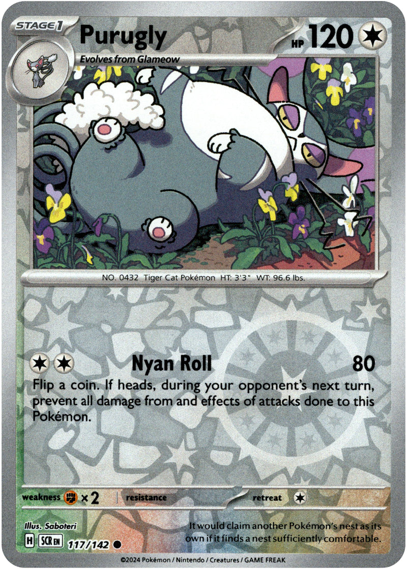 purugly pokemon card Purugly - 117/142 - Stellar Crown