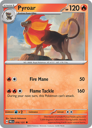 Pyroar - 016/131 - Prismatic Evolutions - Card Cavern