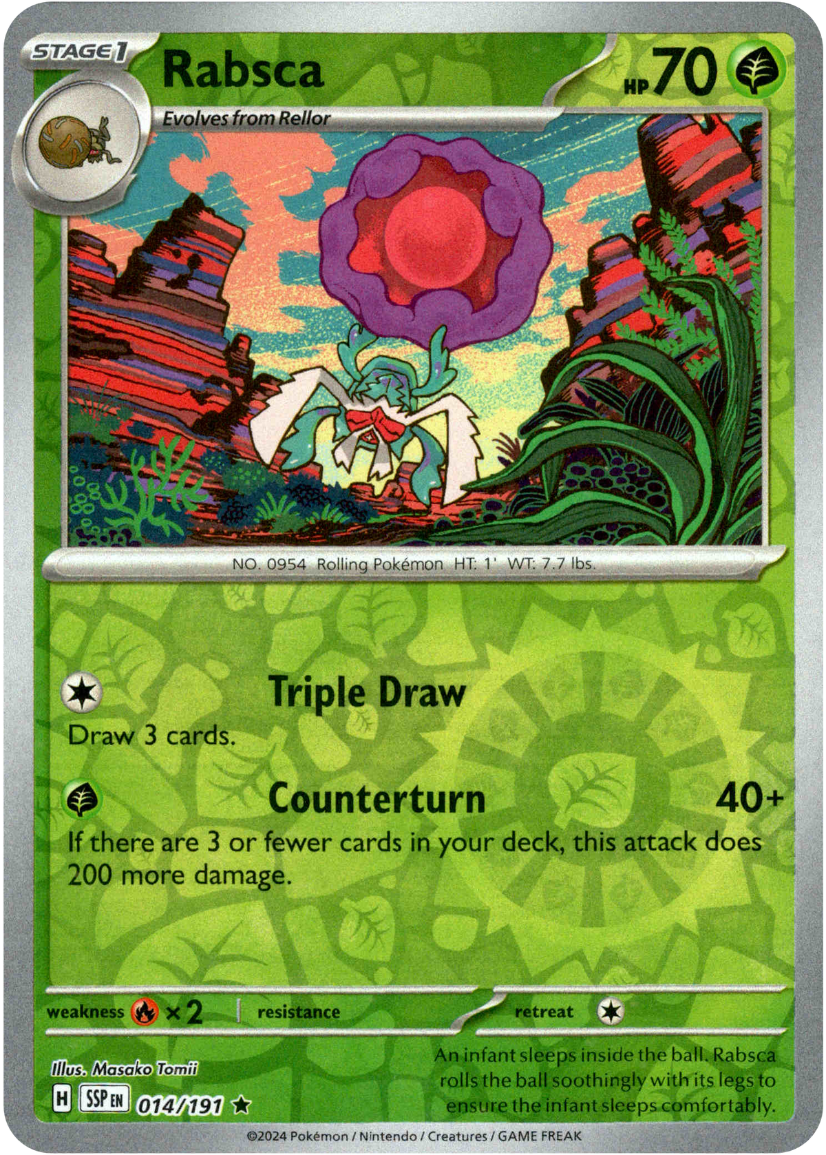 Rabsca - 014/191 - Surging Sparks - Reverse Holo - Card Cavern