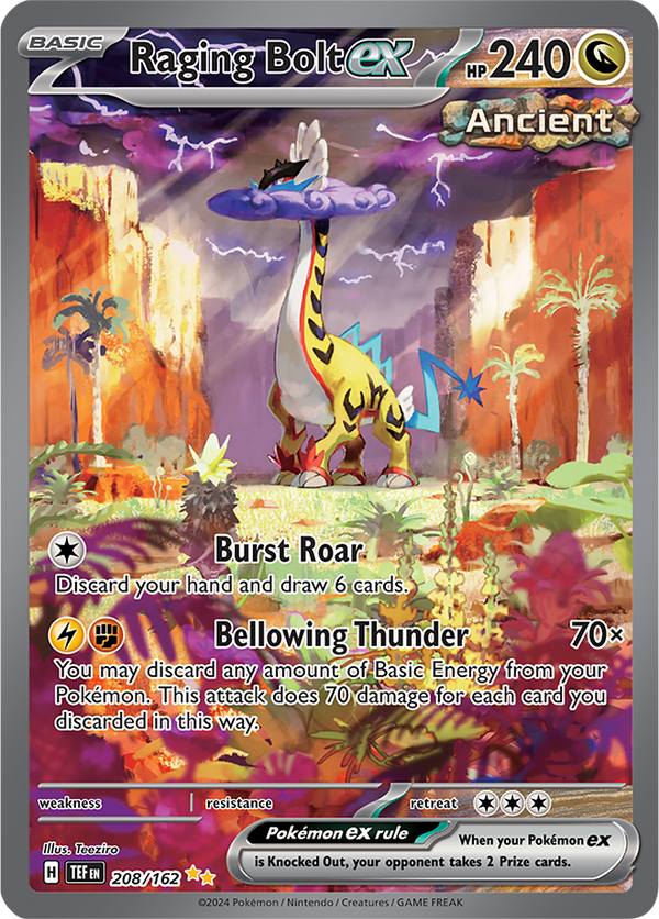 Raging Bolt ex - 208/162 - Temporal Forces - Holo - Card Cavern