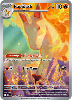 Rapidash - 189/182 - Destined Rivals - Holo - Card Cavern