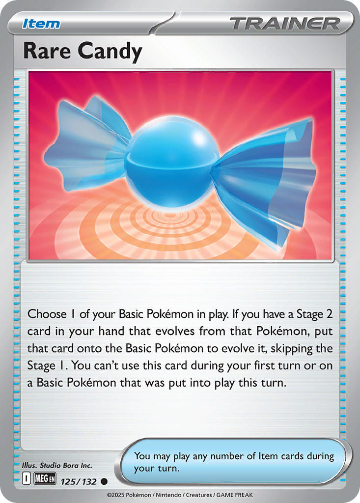 Rare Candy - 125/132 - Mega Evolution - Card Cavern