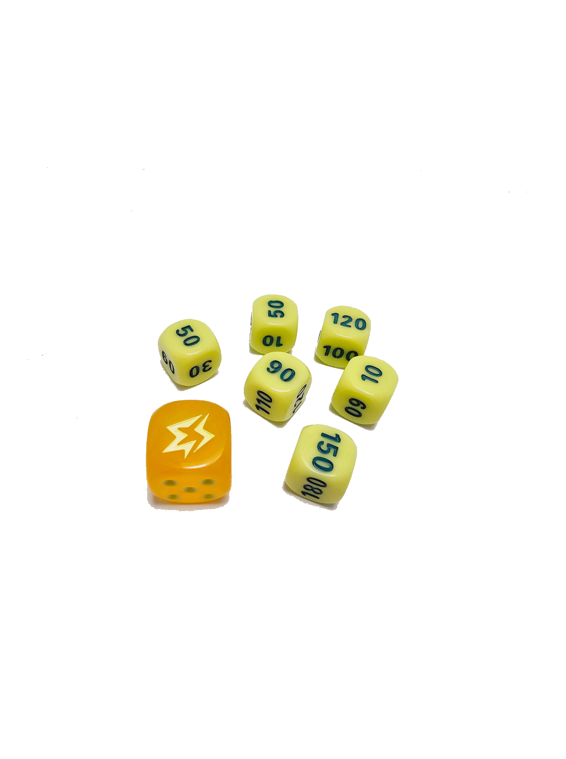 Rebel Clash ETB Dice - 6 Damage Counters and 1 Coin-Flip Die - Card Cavern
