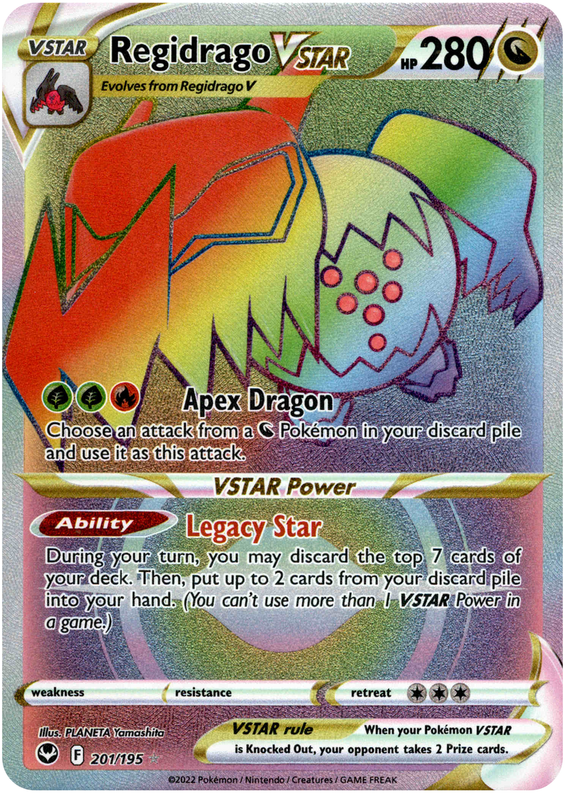 regidrago vstar pokemon card Regidrago VSTAR Hyper Rare - 201/195 - Silver Tempest