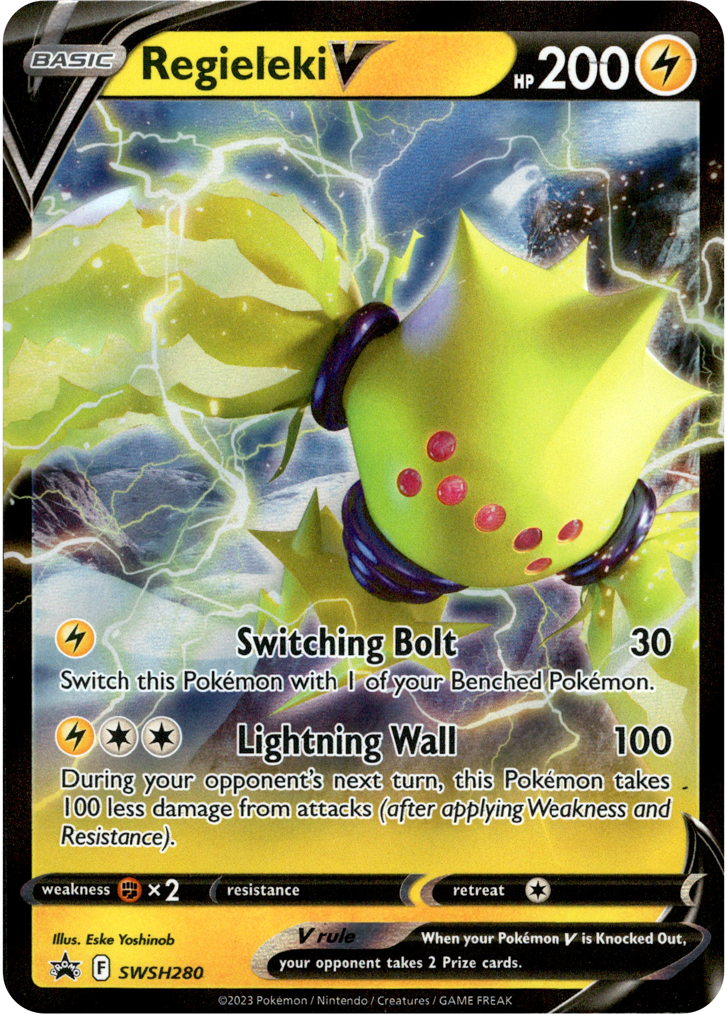 Regieleki V - SWSH280 - Sword & Shield Promo - Card Cavern