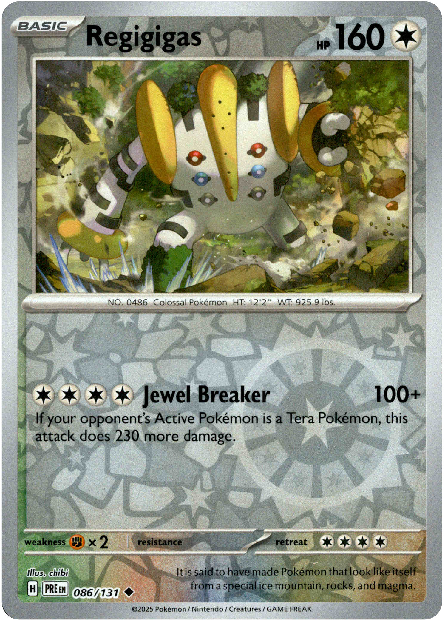 Regigigas - 086/131 - Prismatic Evolutions - Reverse Holo - Card Cavern