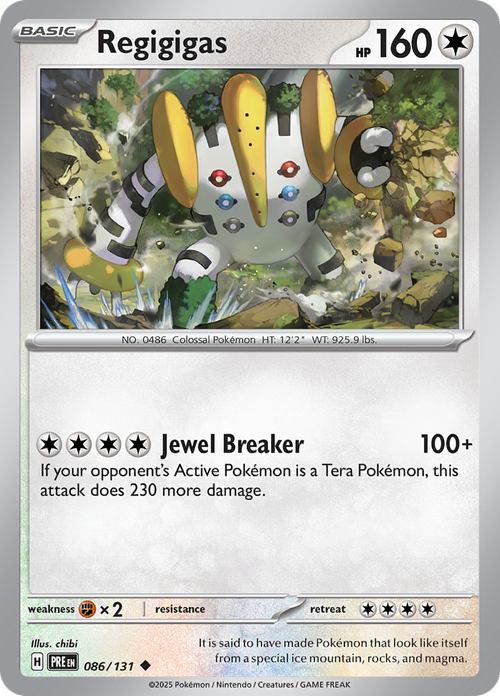 Regigigas - 086/131 - Prismatic Evolutions - Card Cavern