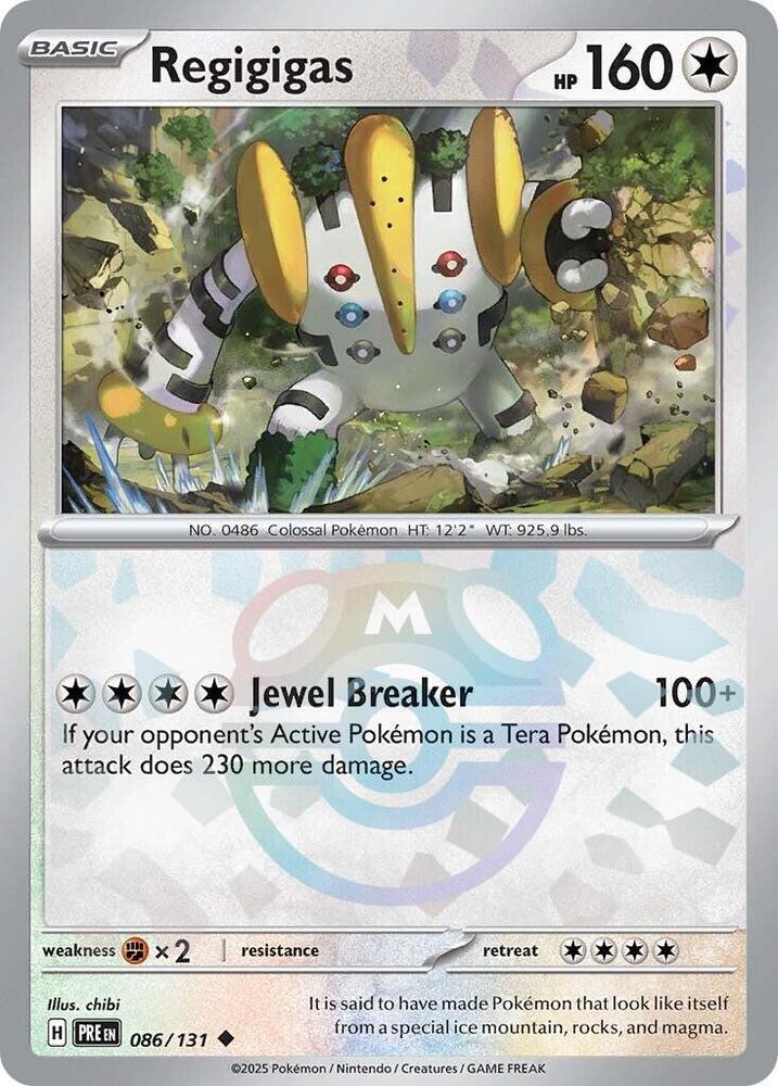 Regigigas (Master Ball Pattern) - 086/131 - Prismatic Evolutions - Holo - Card Cavern
