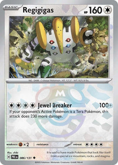 Regigigas (Master Ball Pattern) - 086/131 - Prismatic Evolutions - Holo - Card Cavern