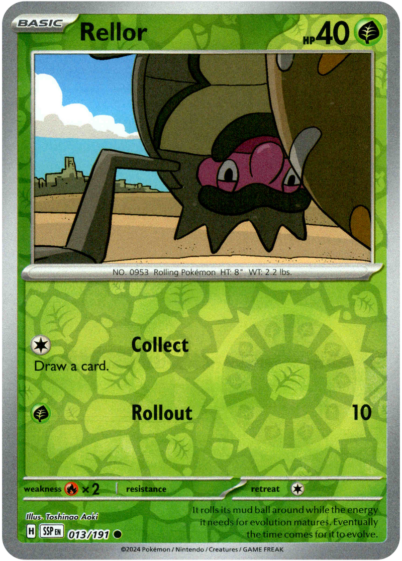 rellor pokemon card Rellor - 013/191 - Surging Sparks