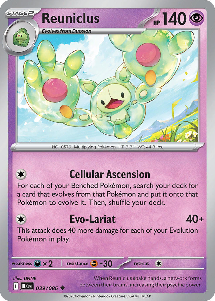 Reuniclus - 039/086 - Black Bolt - Card Cavern