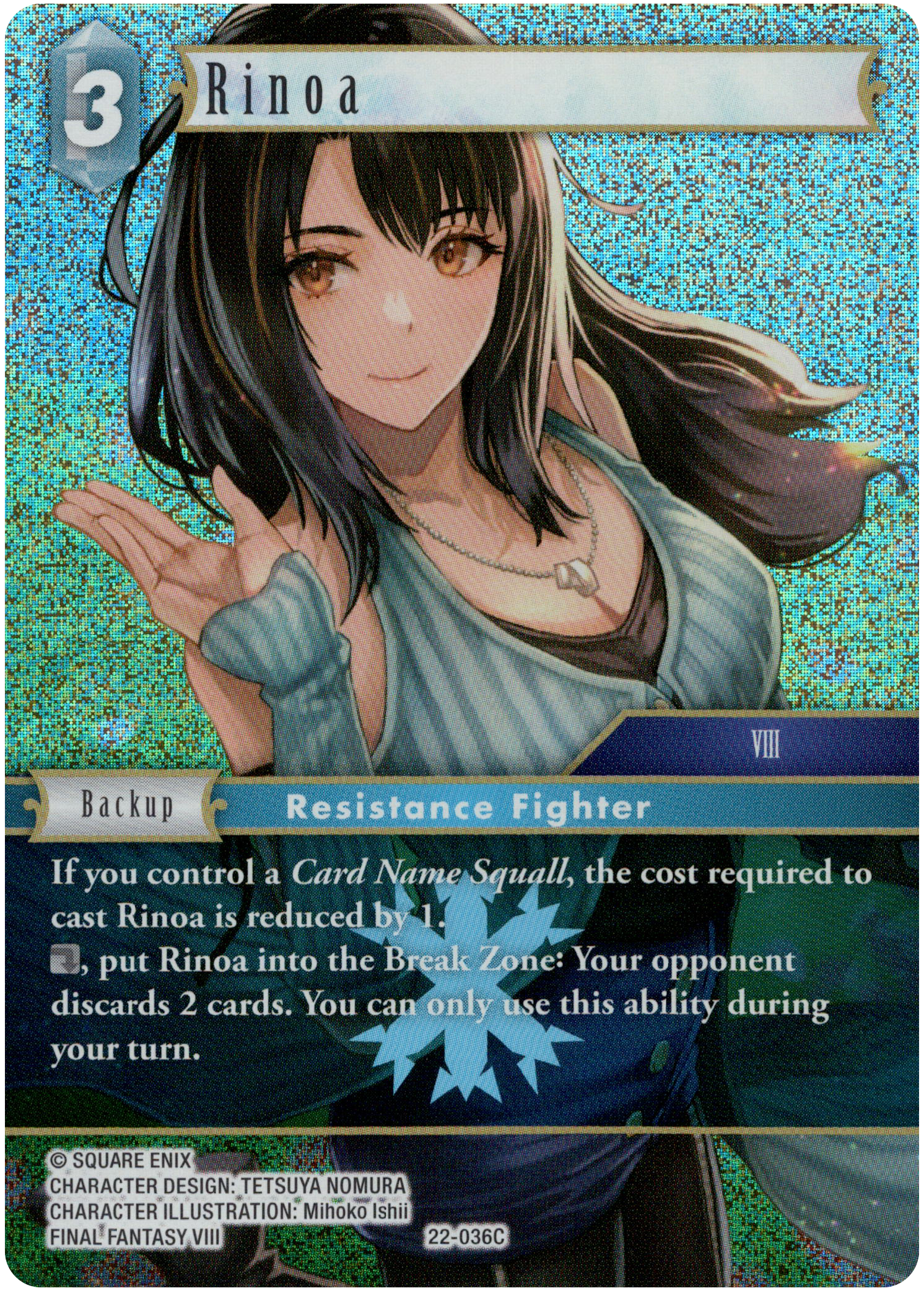 Rinoa - 22-036C - Hidden Hope - Foil - Card Cavern