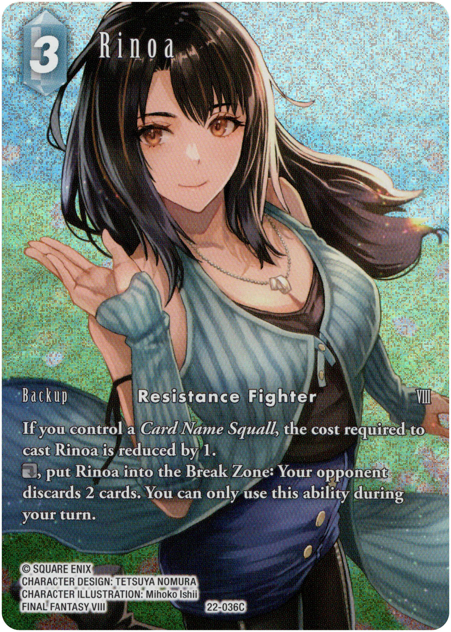 Rinoa Full Art - 22-036C - Hidden Hope - Foil - Card Cavern