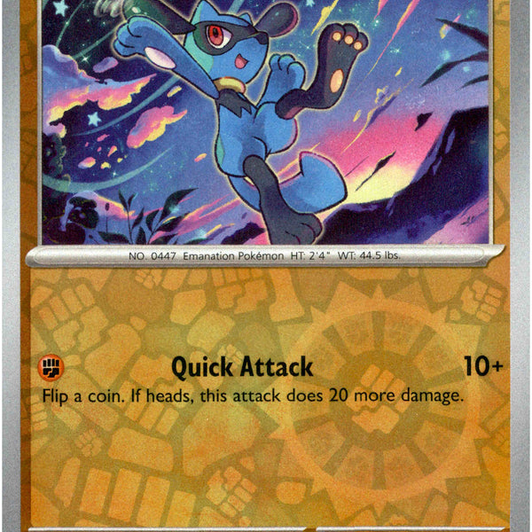 Riolu - 050/131 - Prismatic Evolutions - Reverse Holo Card Cavern Trading Cards, LLC Riolu - 050/131 - Prismatic Evolutions - Reverse Holo Card Cavern Trading Cards, LLC