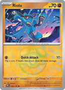 Riolu (Master Ball Pattern) - 050/131 - Prismatic Evolutions - Holo - Card Cavern