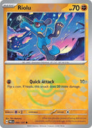 Riolu (Poke Ball Pattern) - 050/131 - Prismatic Evolutions - Holo - Card Cavern