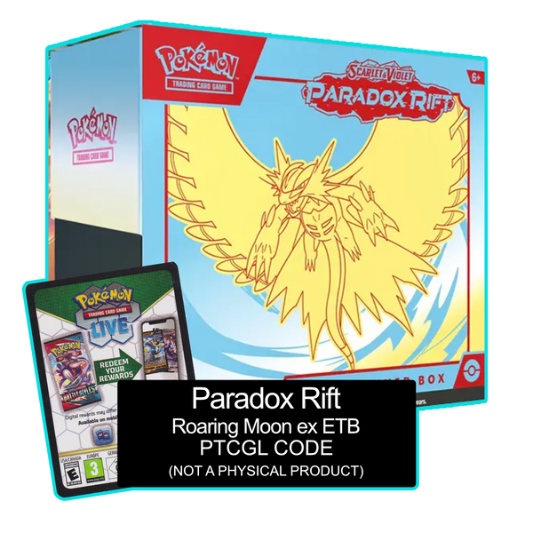 Paradox Rift - Roaring Moon ex ETB - PTCGL Code - Card Cavern