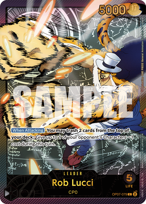 Rob Lucci (SPR) - OP07-079 L - Anime 25th Collection - Foil - Card Cavern