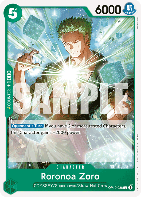 Roronoa Zoro - OP10-038 C - Royal Blood - Card Cavern