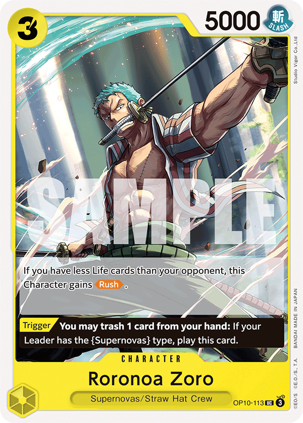 Roronoa Zoro - OP10-113 UC - Royal Blood - Card Cavern