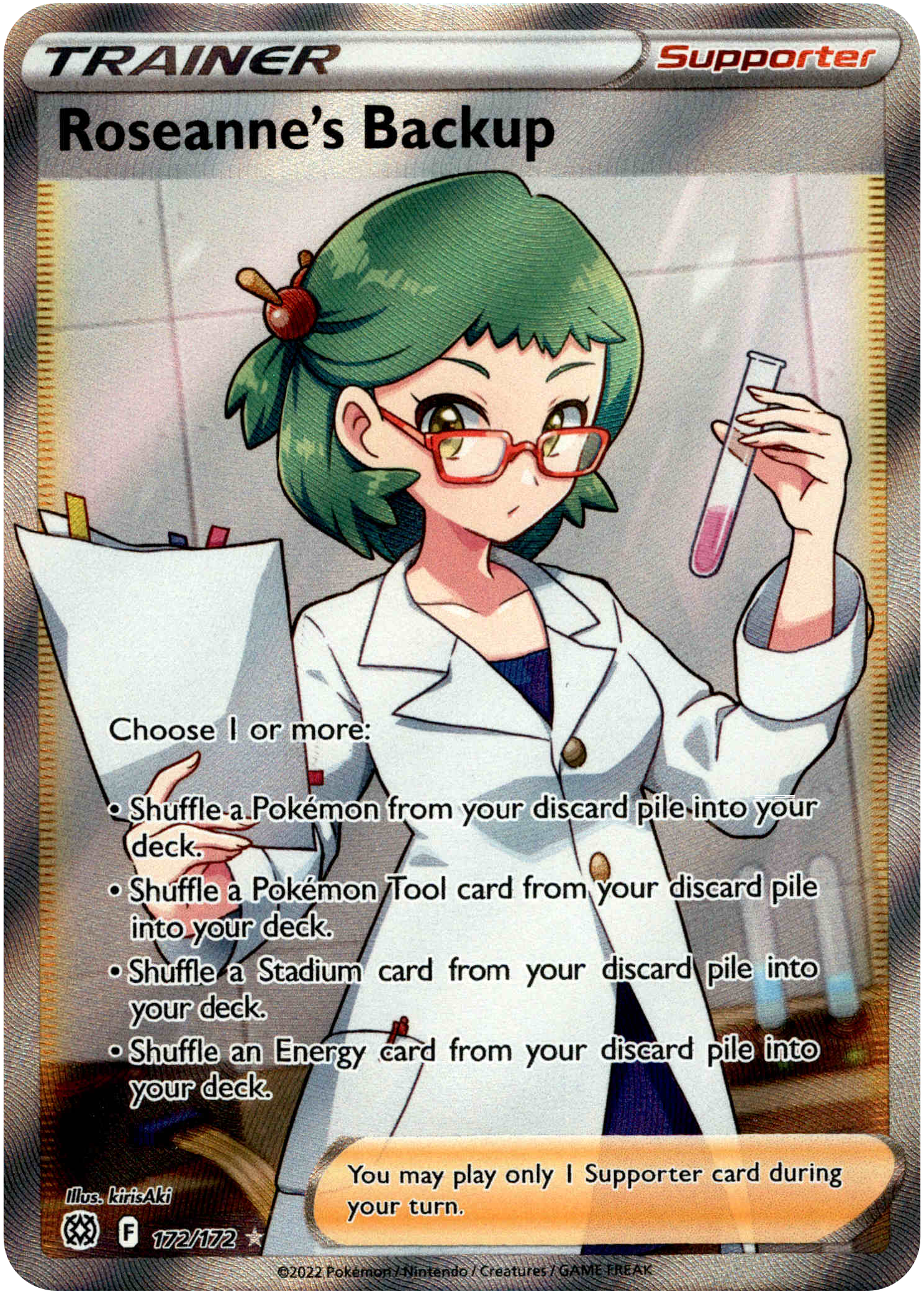 Roseanne's Backup Full Art - 172/172 - Brilliant Stars - Holo - Card Cavern