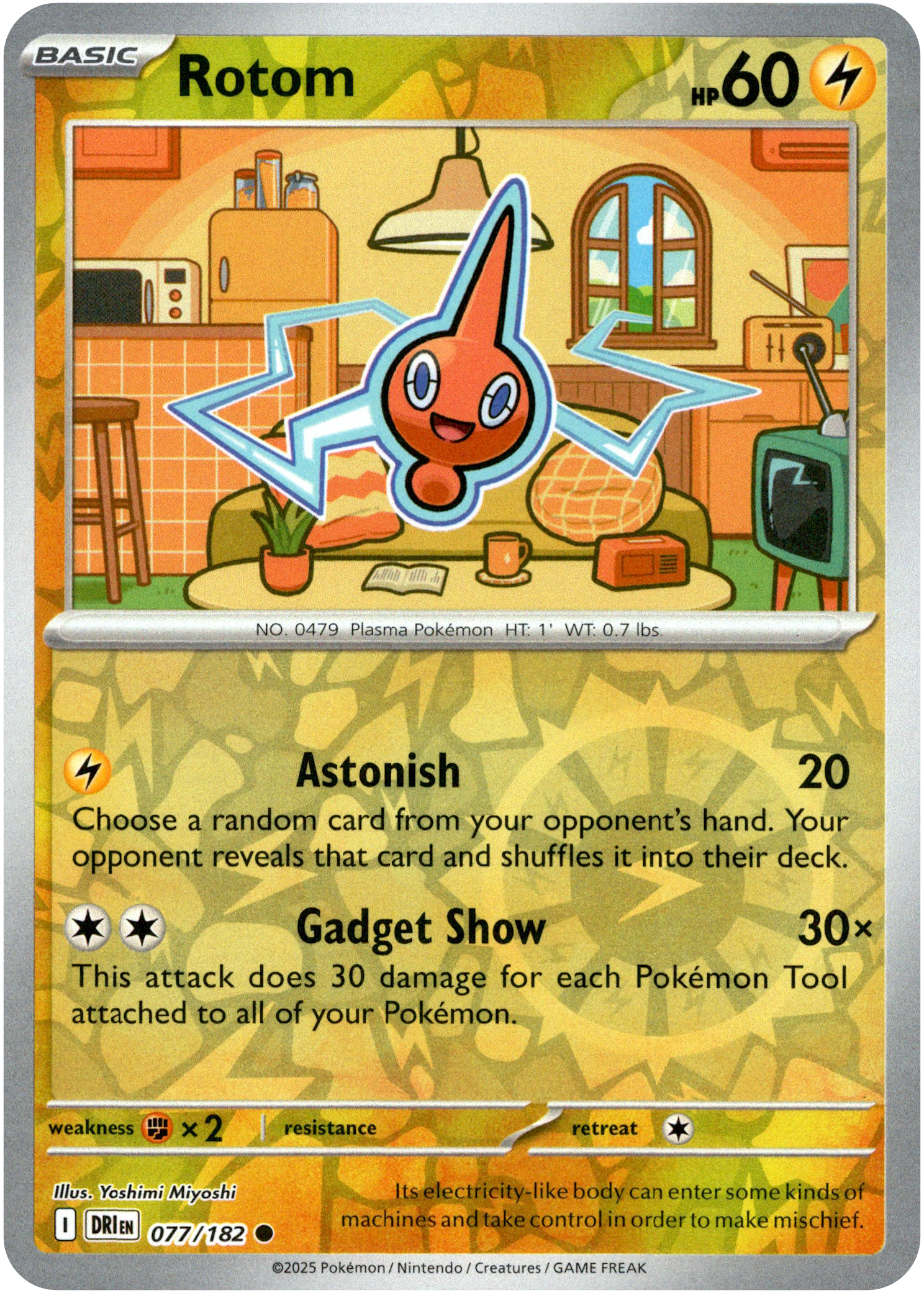 Rotom - 077/182 - Destined Rivals - Reverse Holo - Card Cavern