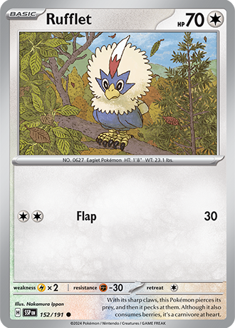 Rufflet - 152/191 - Surging Sparks - Card Cavern