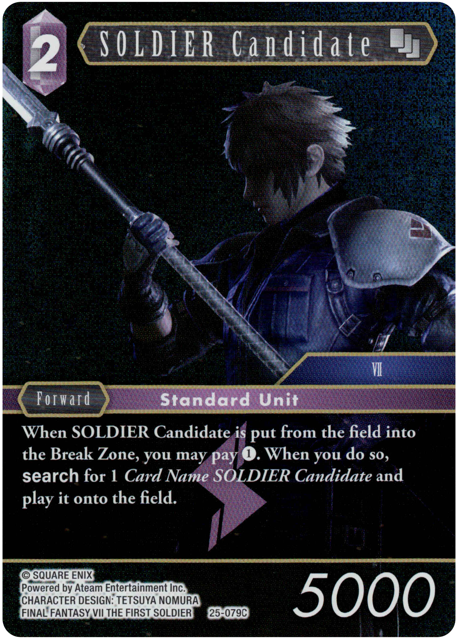 SOLDIER Candidate - 25-079C - Tears of the Planet - Foil - Card Cavern