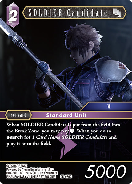 SOLDIER Candidate - 25-079C - Tears of the Planet - Card Cavern